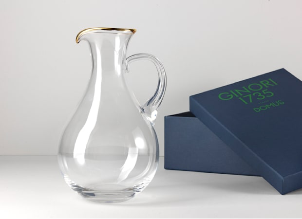 Brocca In Vetro Pyrex Da 1700 Litri Con Bordo In Oro A Bocca Per Brocca - Foto 10