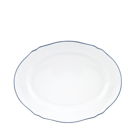 Cobalt Blue Large Oval Platter| Corona | Ginori1735 | GINORI 1735