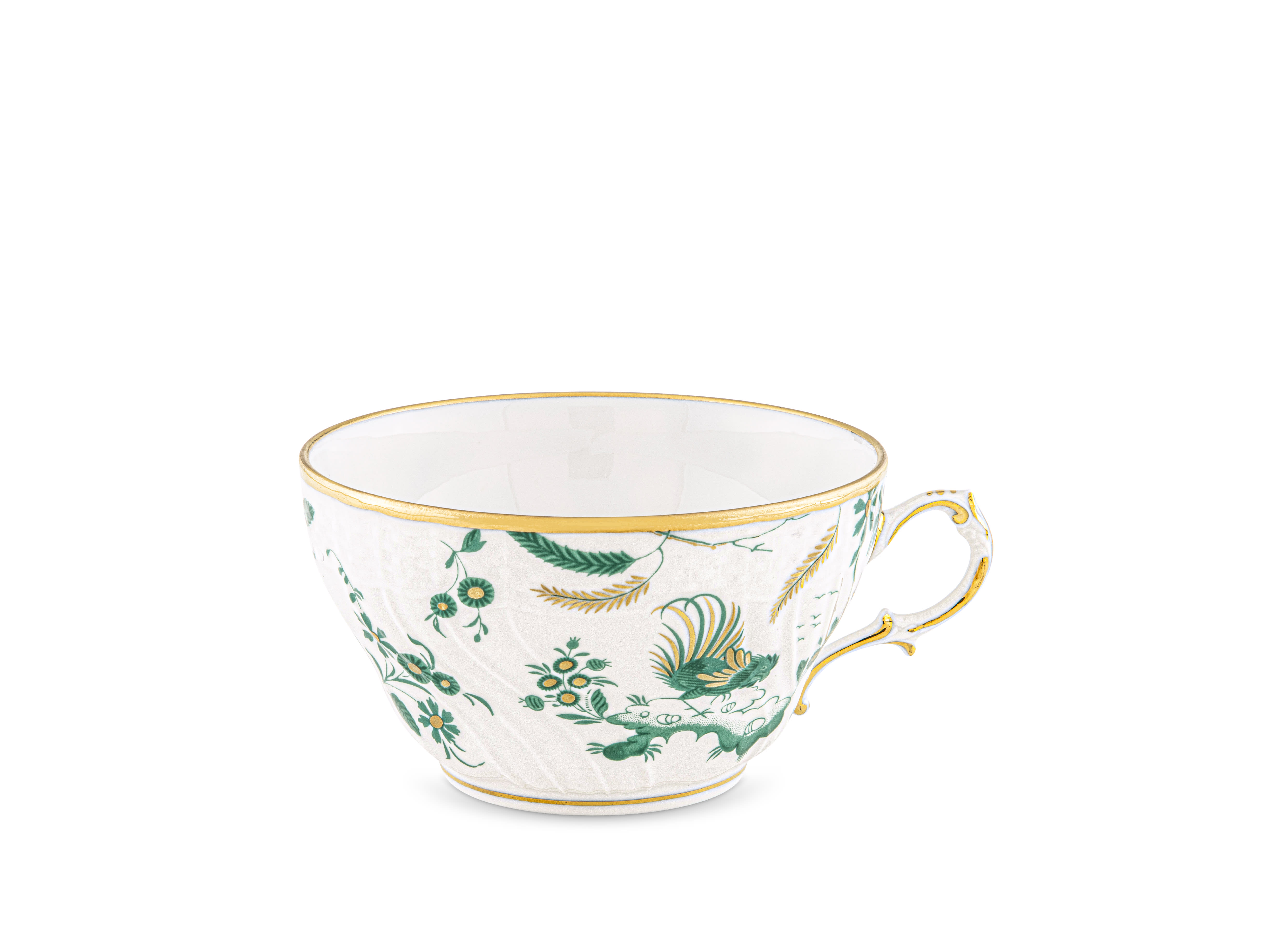 Jade green tea cup | Oro Di Doccia | GINORI 1735