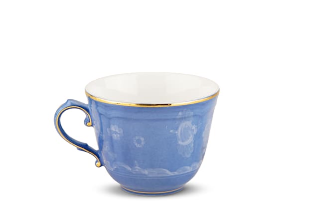 Periwinkle-blue porcelain coffee cup | GINORI 1735