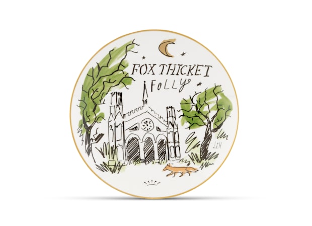 Fox Thicket Folly Decorative plate | GINORI 1735