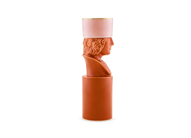 CANDLEHOLDER IL LETTERATO RED CLAYLCDC-2