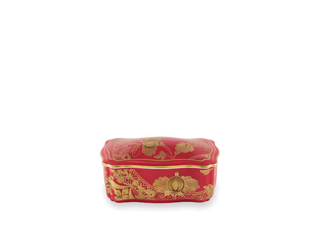 オリエンテイタリアーノ ルブルム ふた付きボックス M | GINORI 1735