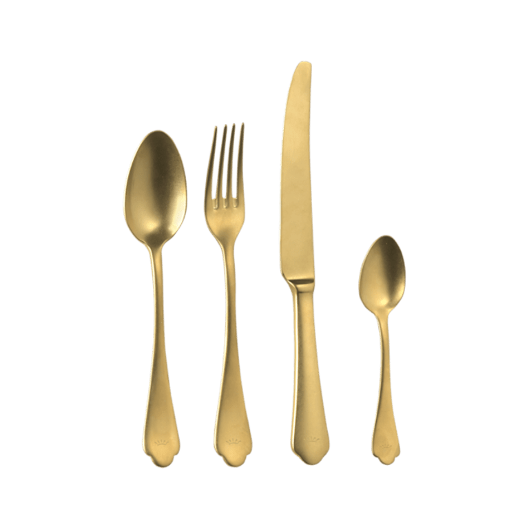 Flora 24-PIECE CUTLERY SET VINTAGE GOLD
