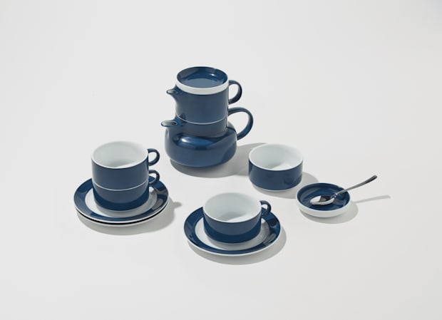 Tea service for 6 Blue | Colonna Re-Edition | Ginori 1735