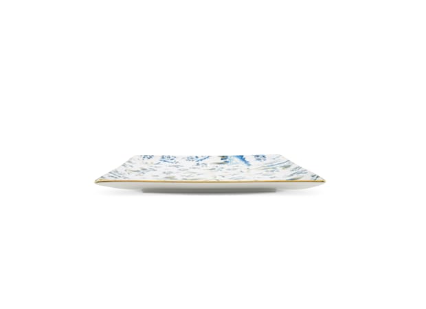 GRANDE ASSIETTE CARRÉE TURCHESE Oro Di Doccia-4