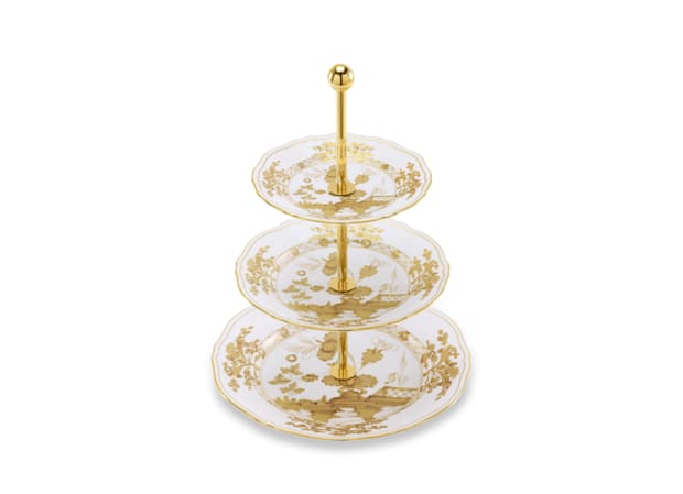 3-TIER SERVING STAND AURUM Oriente Italiano-2