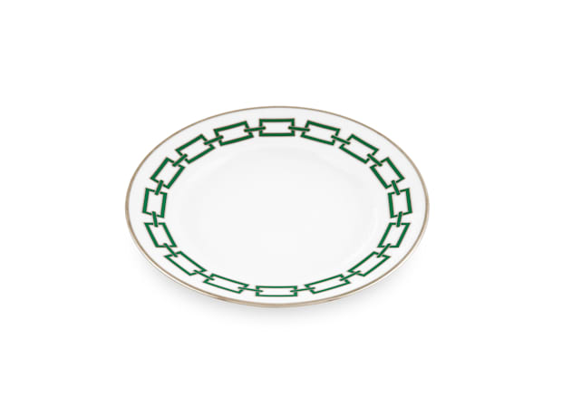 Green dessert plate|Catene | GINORI 1735