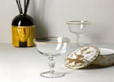 CHAMPAGNE GOBLETS GOLD THREAD CRYSTALMedici-4