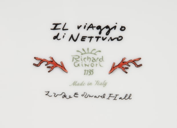 Richard Ginori IL viaggio di Nittino 皿 Ginori Bread Plate Rock Orange il Viaggio di Nettuno