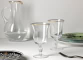 WATER GOBLETS GOLD THREAD CRYSTALMedici-4