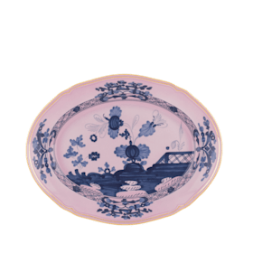 Oriente Italiano PLAT DE SERVICE OVALE AZALEA
