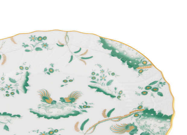 Ginori リチャード・ジノリ「DOCCIAボンジョルノ」ディナープレート Ginori 1735, Oro Di Doccia, Platter turquoise - MDMAISON