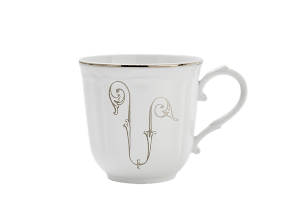 MUG CORONA MONOGRAM PLATINO PLATINO Corona Monogram Mugs-1
