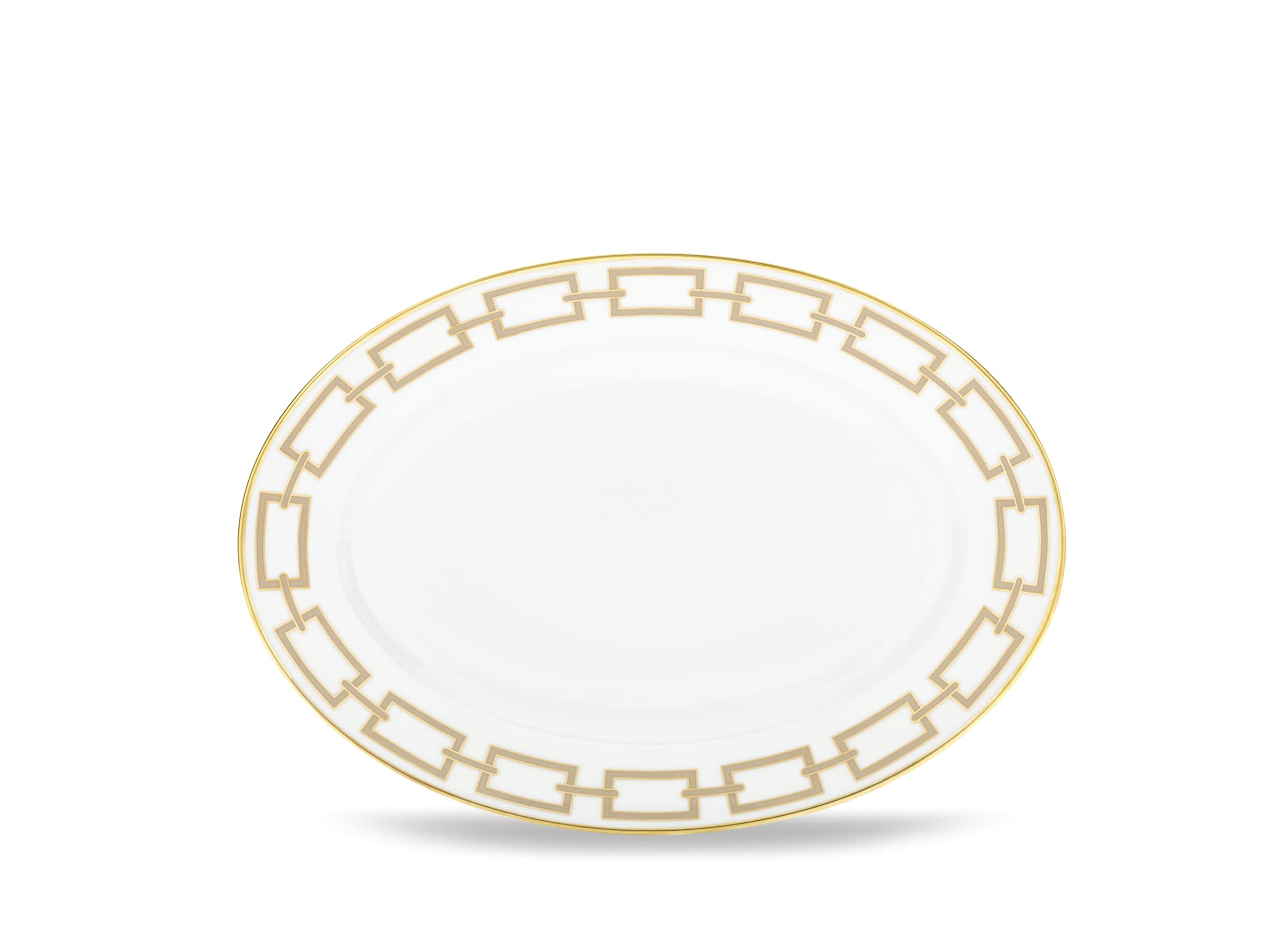 Aurum White Flat plate | Oriente Italiano | GINORI 1735