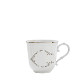 Corona Monogram Mugs LETTER C MUG PLATINO