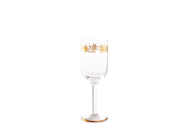 WATER GOBLETS GOLD THREAD CRYSTALMarchese-1