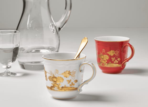 Aurum White Mug | Oriente Italiano | Ginori 1735