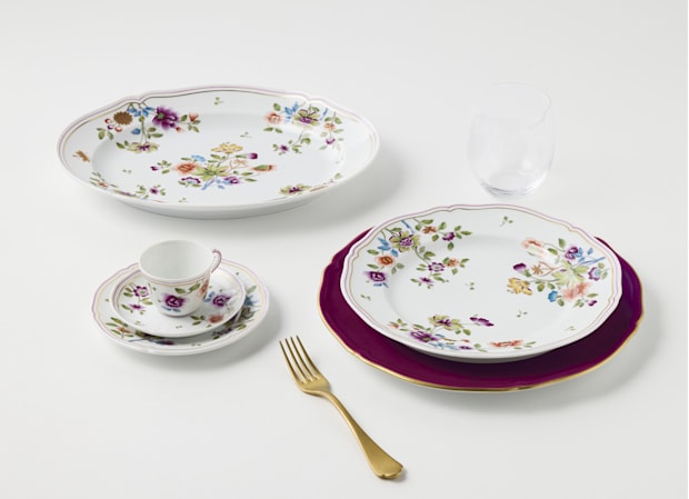 CHARGER PLATE ROSA Granduca Coreana-6