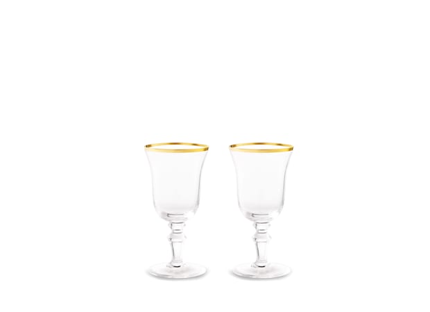 VERRES À LIQUEUR CRISTAL FIL ORMedici-2