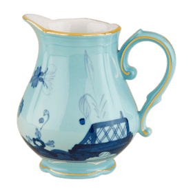 Azalea-pink porcelain milk pitcher | GINORI 1735