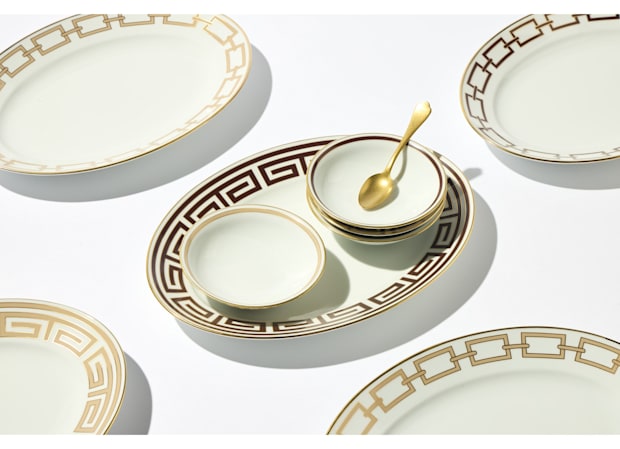 OVAL PLATTER EBANO Labirinto-6