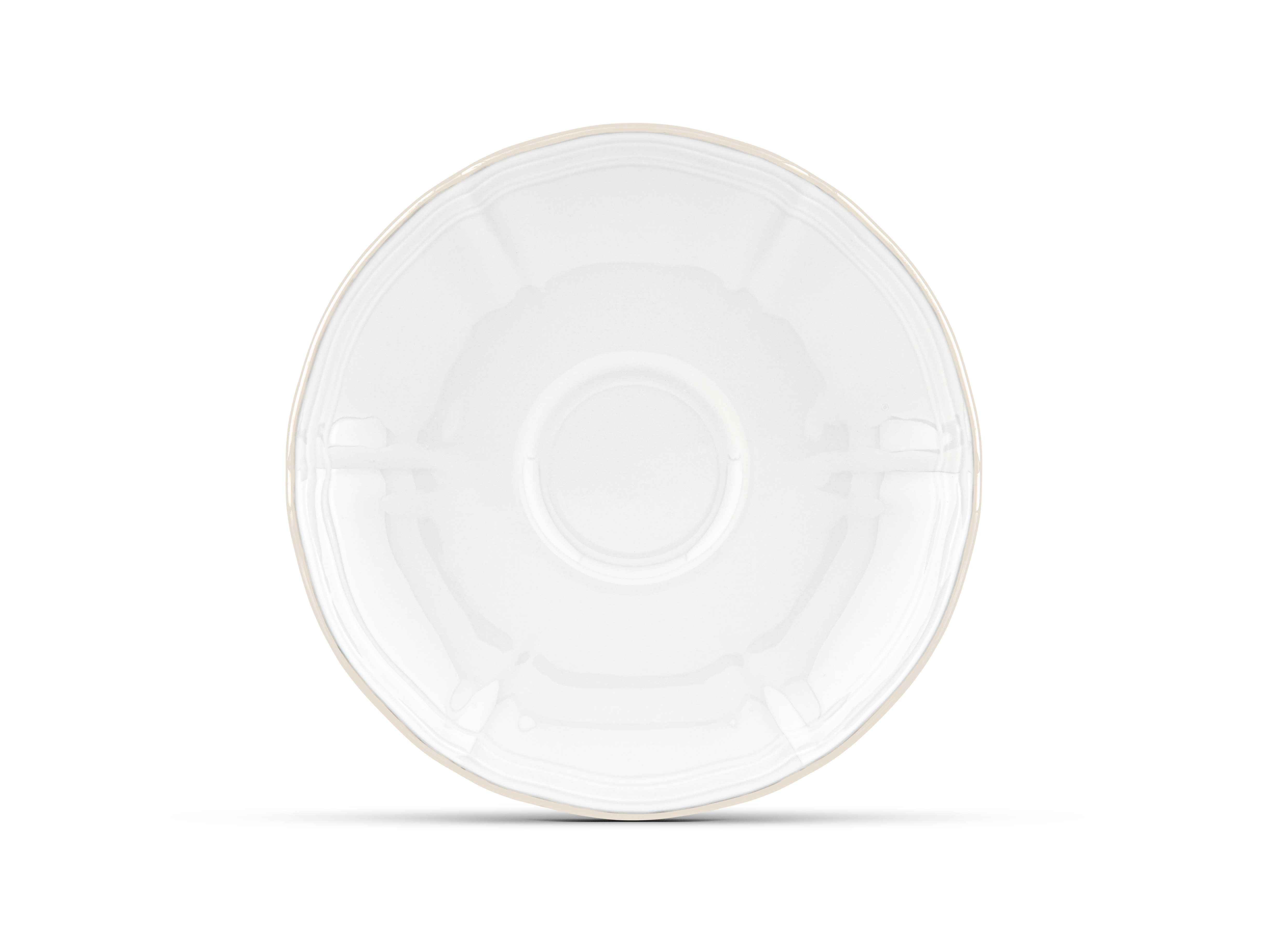 Gold espresso saucer | Corona | GINORI 1735