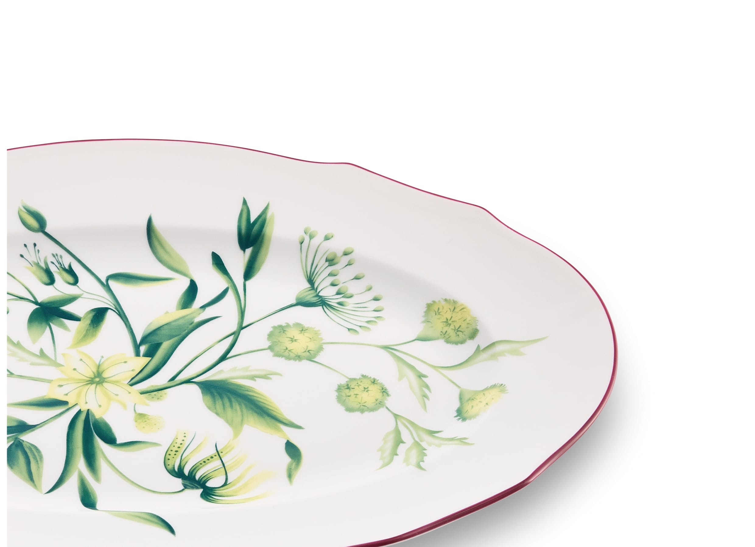 Large oval platter Acanto green | Florenza | GINORI 1735