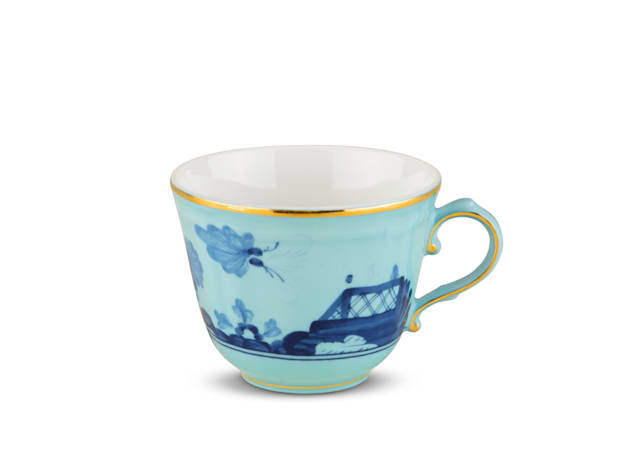 Iris-blue porcelain coffee cup | GINORI 1735