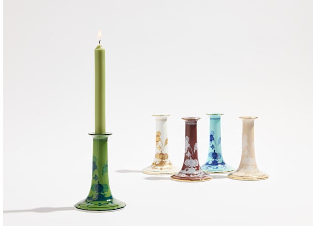 CANDLEHOLDER MALACHITE Oriente Italiano-4