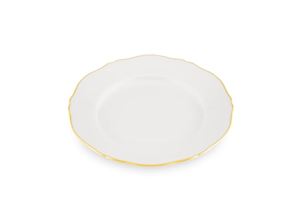 Flat plate | Corona gold | GINORI 1735