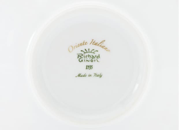 Aurum White Tea Cups | Oriente Italiano | GINORI 1735