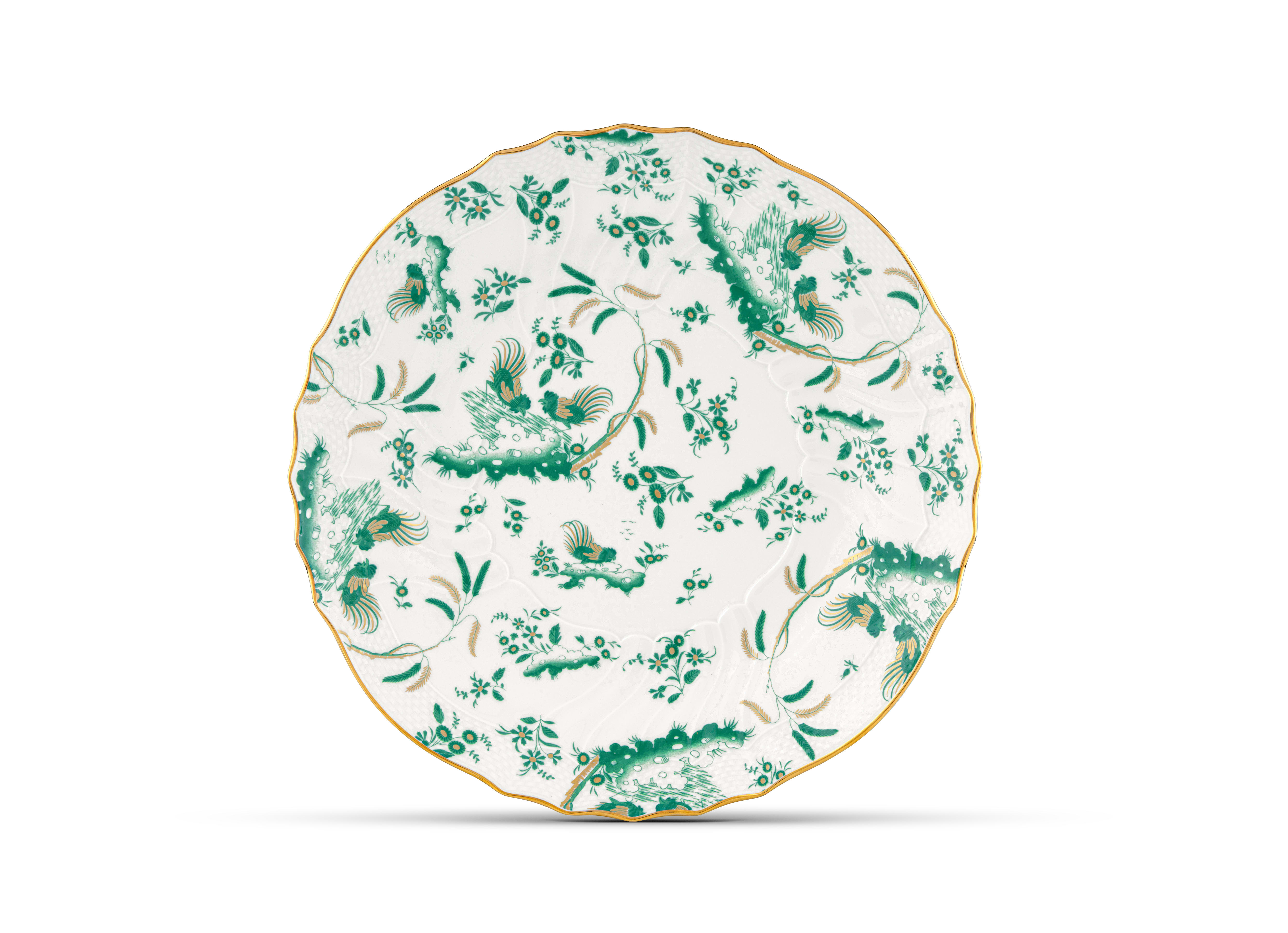 Malachite-green porcelain oval platter | Ginori1735 | GINORI 1735