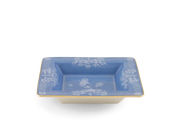 Blue square porcelain vide poche | GINORI 1735