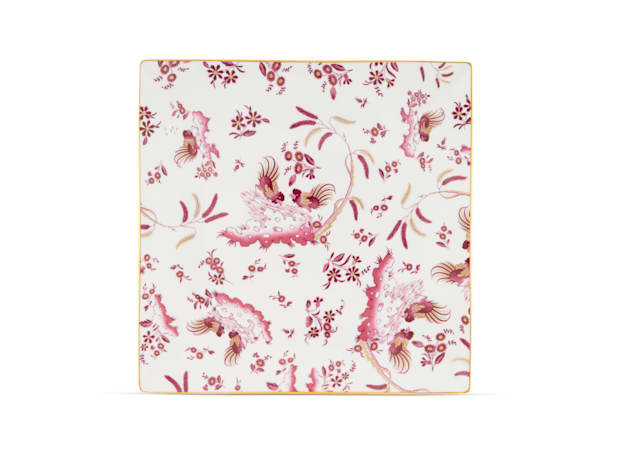 SQUARE PLATE MAGENTA Oro Di Doccia-1