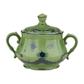 Azalea-pink porcelain sugar bowl | GINORI 1735