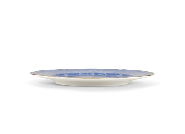 Periwinkle-blue porcelain charger plate | GINORI 1735