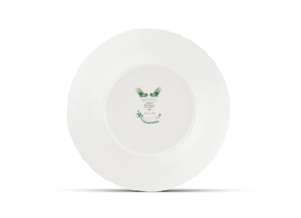 Jade green flat plate| Oro Di Doccia | Ginori1735 | GINORI 1735