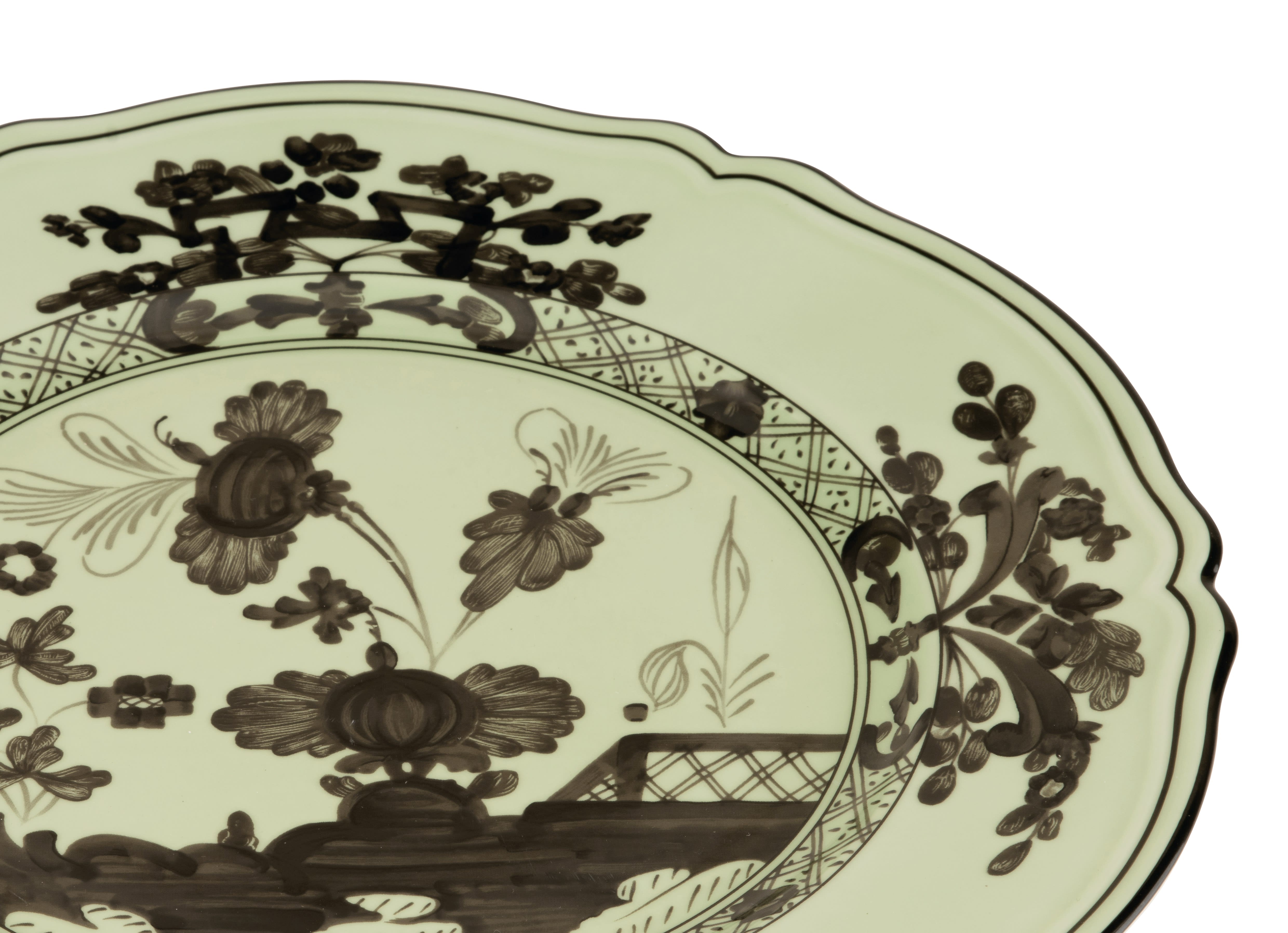 Barium-green porcelain charger plate | GINORI 1735