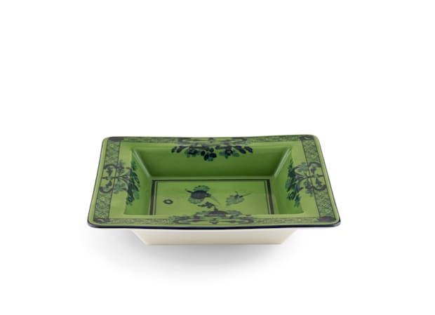 Green square porcelain vide poche | GINORI 1735