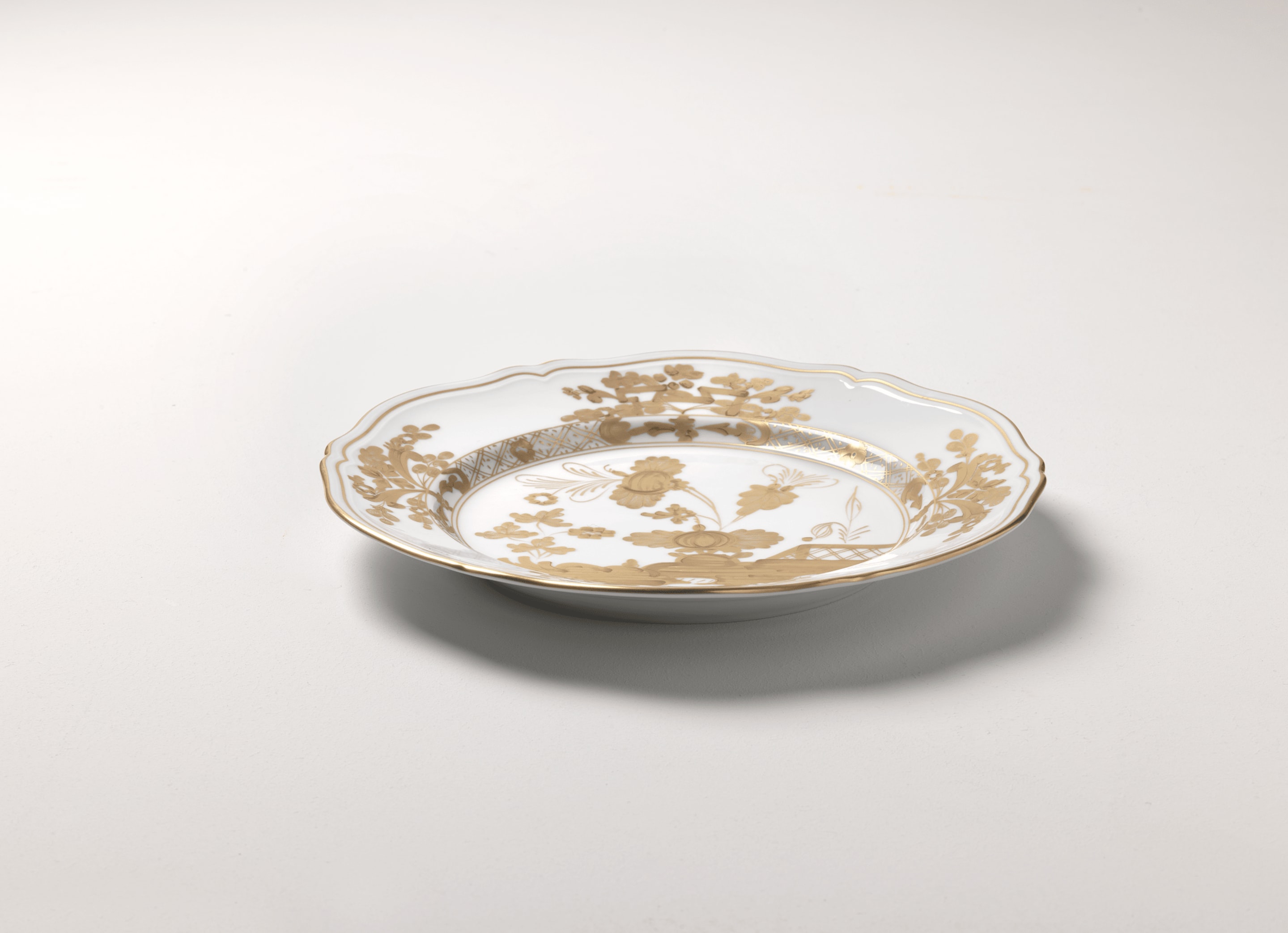 Richard Ginori Oriente Italiano Purple Porcelain Flat Plate - 26.5cm - Made In Italy