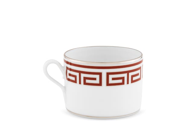 Scarlet red tea cup | Labirinto | GINORI 1735
