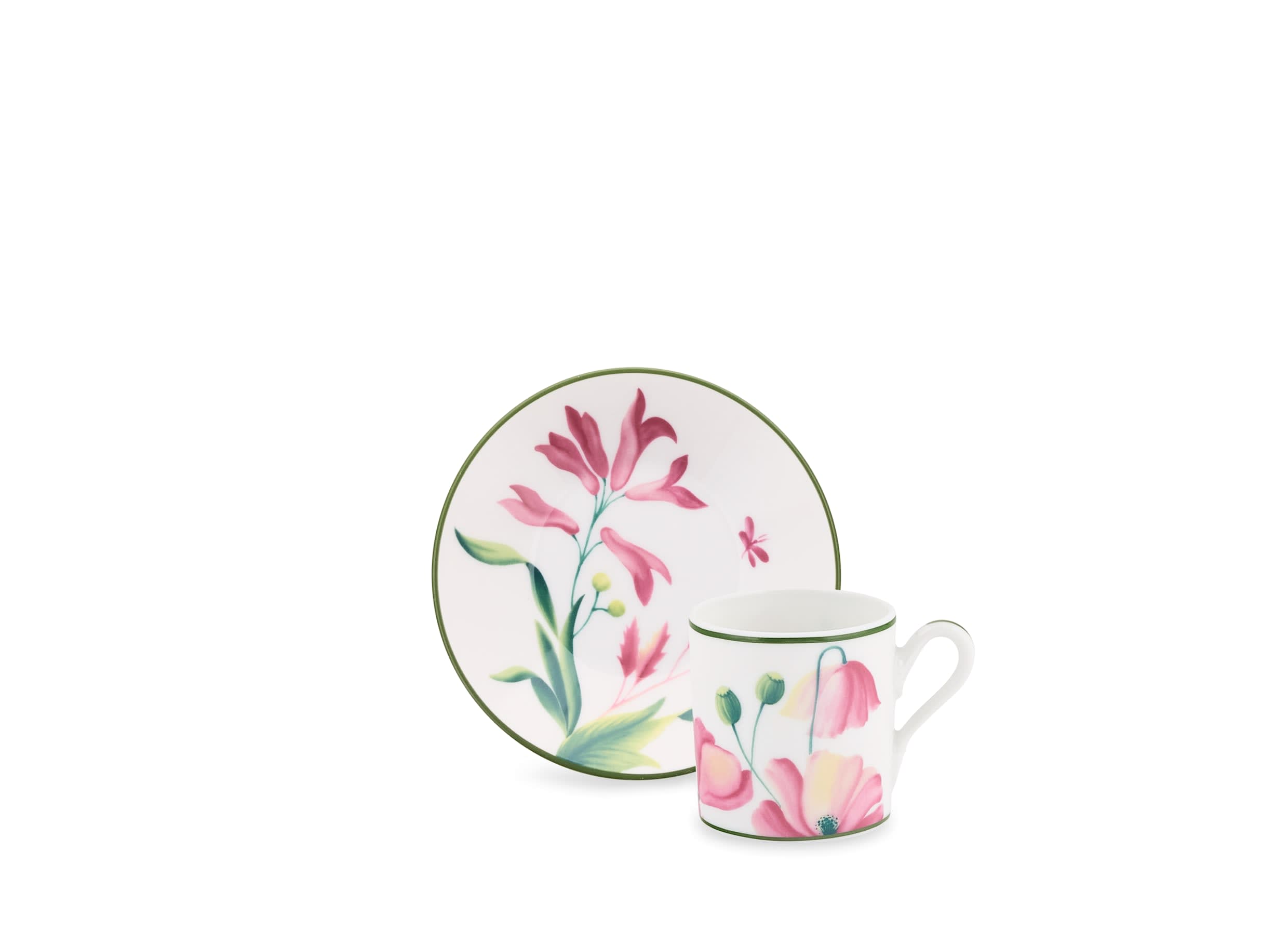Espresso set for two Malva pink | Florenza | GINORI 1735