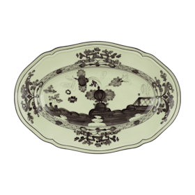 Azalea-pink porcelain pickle dish | GINORI 1735