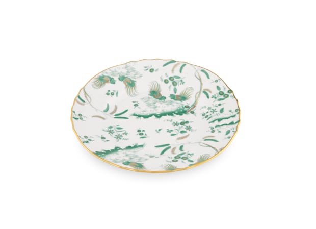 Jade green dessert plate | Oro Di Doccia | Ginori1735 | GINORI 1735