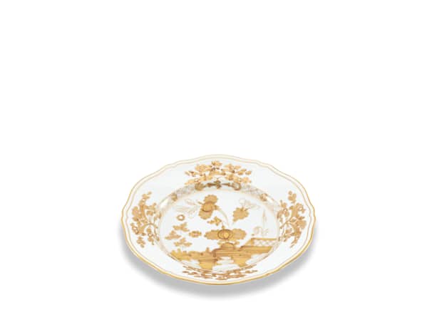 Aurum White Flat plate | Oriente Italiano | GINORI 1735