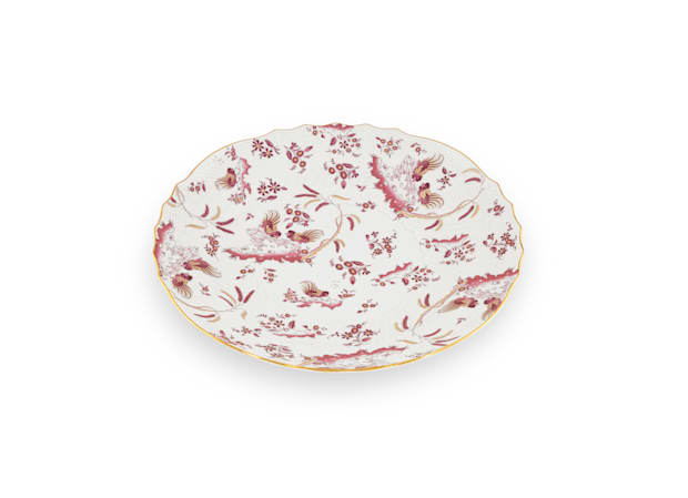 LARGE ROUND PLATTER MAGENTA Oro Di Doccia-2