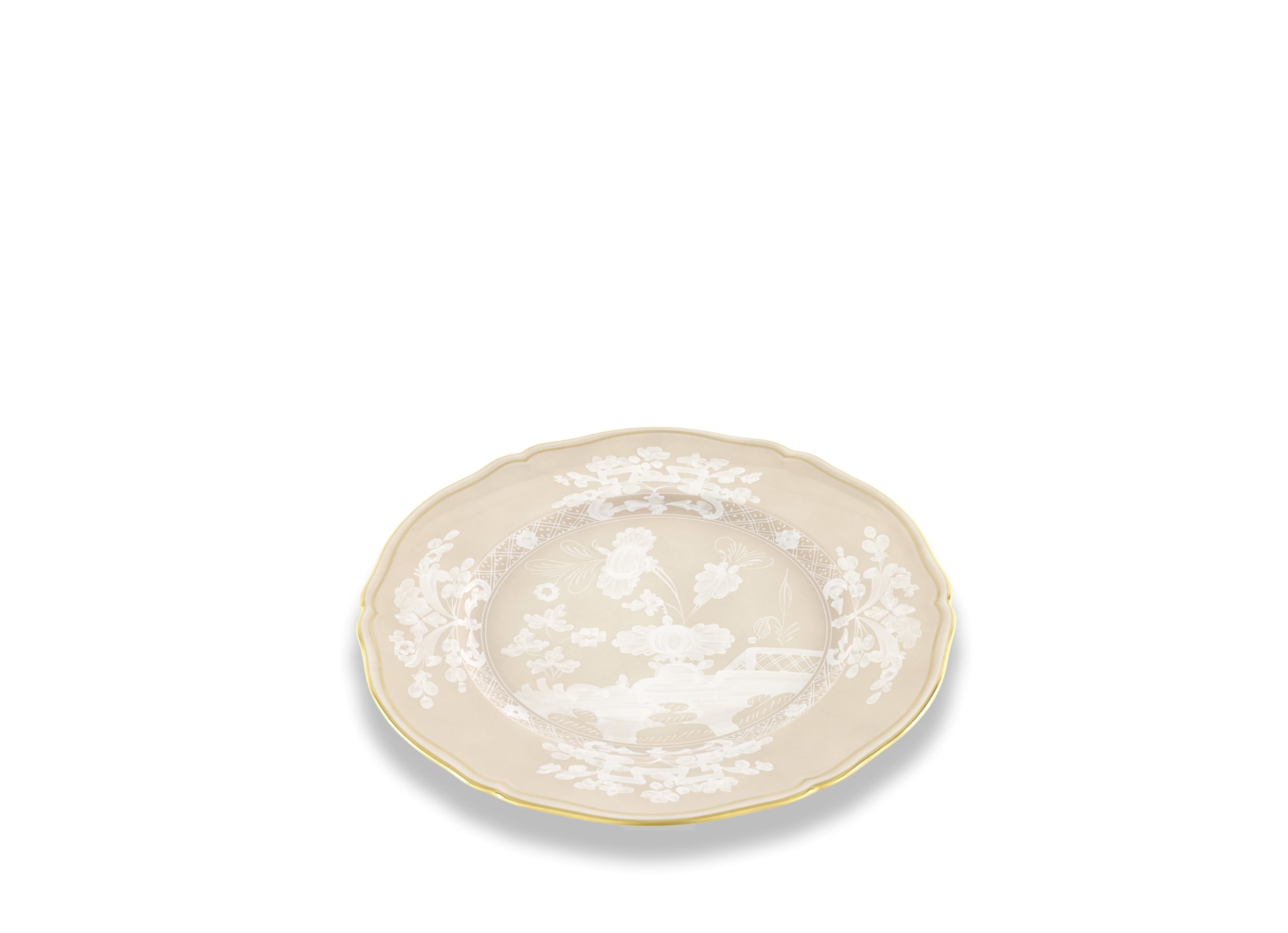 charger plate beige Meringa | Oriente Italiano | GINORI 1735