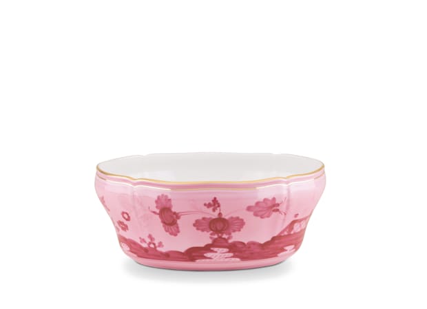 Mauve porcelain salad bowl | GINORI 1735