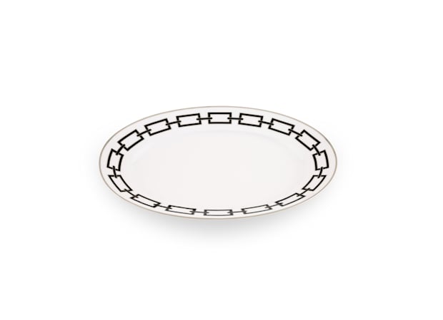 GRAND PLAT DE SERVICE OVALE NERO Catene-2